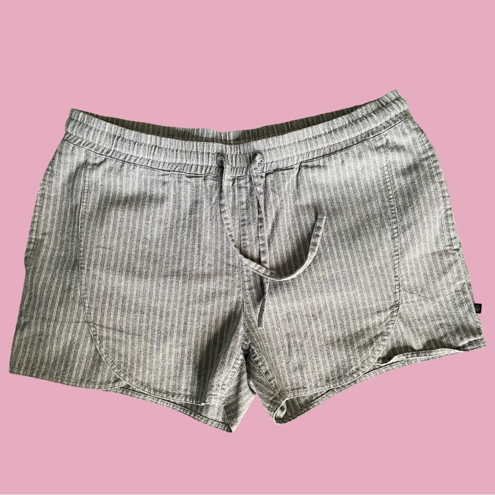 United By Blue Striped Hemp Blend Shorts